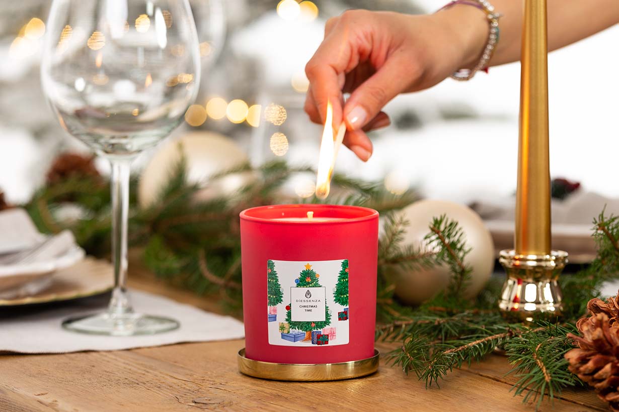 DiEssenza Christmas Time Scented candle in soy wax