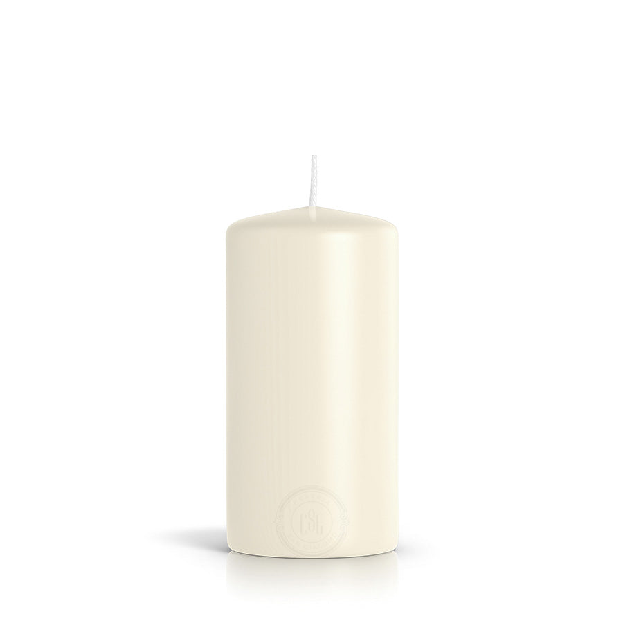 Cylindrical candles Ø100 mm. h 200 mm. duration 182 hours Cream pack. from 1 piece