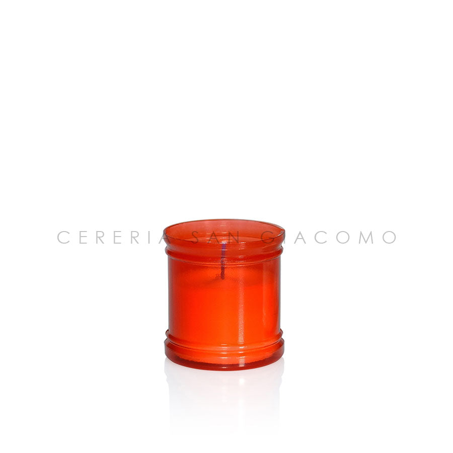 Votive Candle Art. 15 Red without disc Ø 65 mm. H 70 mm. box of 90 pieces