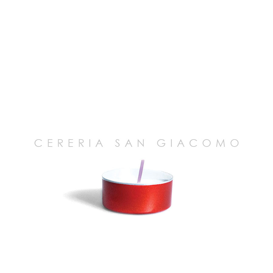 Votive candles in aluminum glass with vegetable wax, box of 500