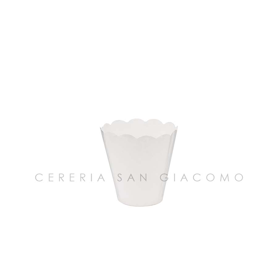 Flambeaux White in rice paper Ø 60 mm h 105 mm. pack of 100 pcs.